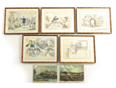 Lot 756 - TWO 19TH CENTURY COLOURED REVERSE PRINTED ENGRAVINGS OF RICHMOND AND HARROGATE