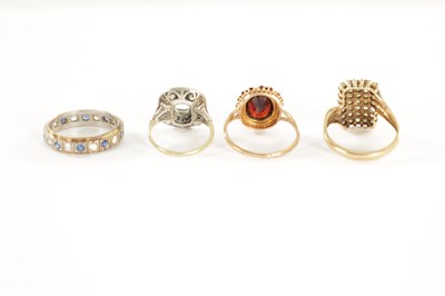 Lot 471 - A COLLECTION OF FOUR 9CT GOLD RINGS