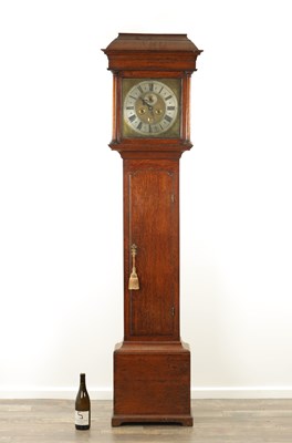 Lot 797 - JOHN OGDEN, BOWBRIDGE (BAINBRIDGE). AN EARLY 18TH CENTURY EIGHT DAY LONGCASE CLOCK