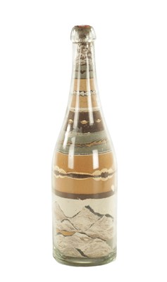 Lot 708 - A RARE LATE 19TH CENTURY AMERICAN COLOURED GUANO FILLED BOTTLE