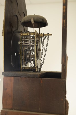 Lot 806 - JAMES METCALFE, ASKRIGG. A GEORGE III OAK LONGCASE CLOCK