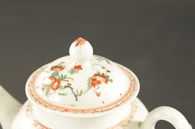 Lot 105 - A LATE 18TH CENTURY PLYMOUTH PORCELAIN TEAPOT