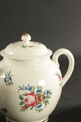 Lot 326 - THREE LATE 18TH CENTURY CAUGHLEY PORCELAIN TEAPOTS