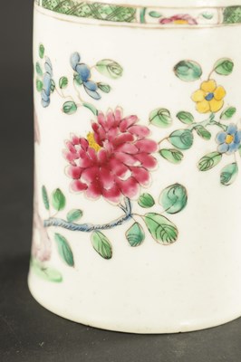 Lot 285 - A MID 18TH CENTURY BOW PORCELAIN MUG