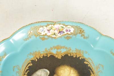 Lot 282 - A MID 19TH CENTURY MINTON PORCELAIN TRAY