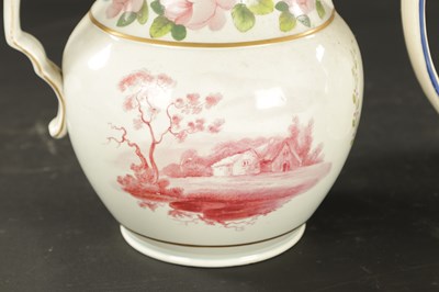 Lot 123 - A COLLECTION OF FOUR EARLY 19TH CENTURY ENGLISH CERAMIC JUGS