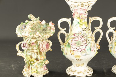 Lot 59 - A COLLECTION OF FIVE MID 19TH CENTURY ENGLISH PORCELAIN