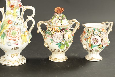 Lot 59 - A COLLECTION OF FIVE MID 19TH CENTURY ENGLISH PORCELAIN