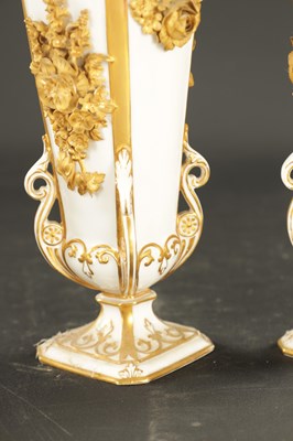 Lot 87 - A PAIR OF LATE 19TH CENTURY ROYAL CROWN DERBY VASES