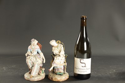 Lot 345 - A PAIR OF BISQUE FIGURES EXHIBITED AT THE VIENNA EXHIBITION 1873