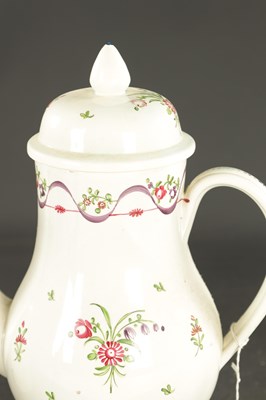 Lot 225 - A LATE 18TH CENTURY LEEDS CREAMWARE TEAPOT