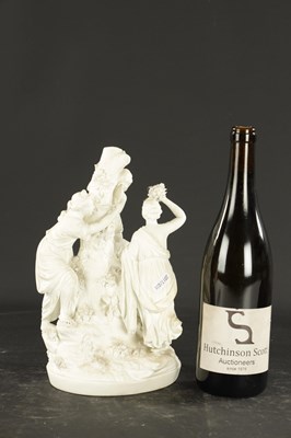 Lot 213 - A LATE 18TH CENTURY DERBY BISQUE PORCELAIN GROUP OF VENUS CAPTURING CUPID