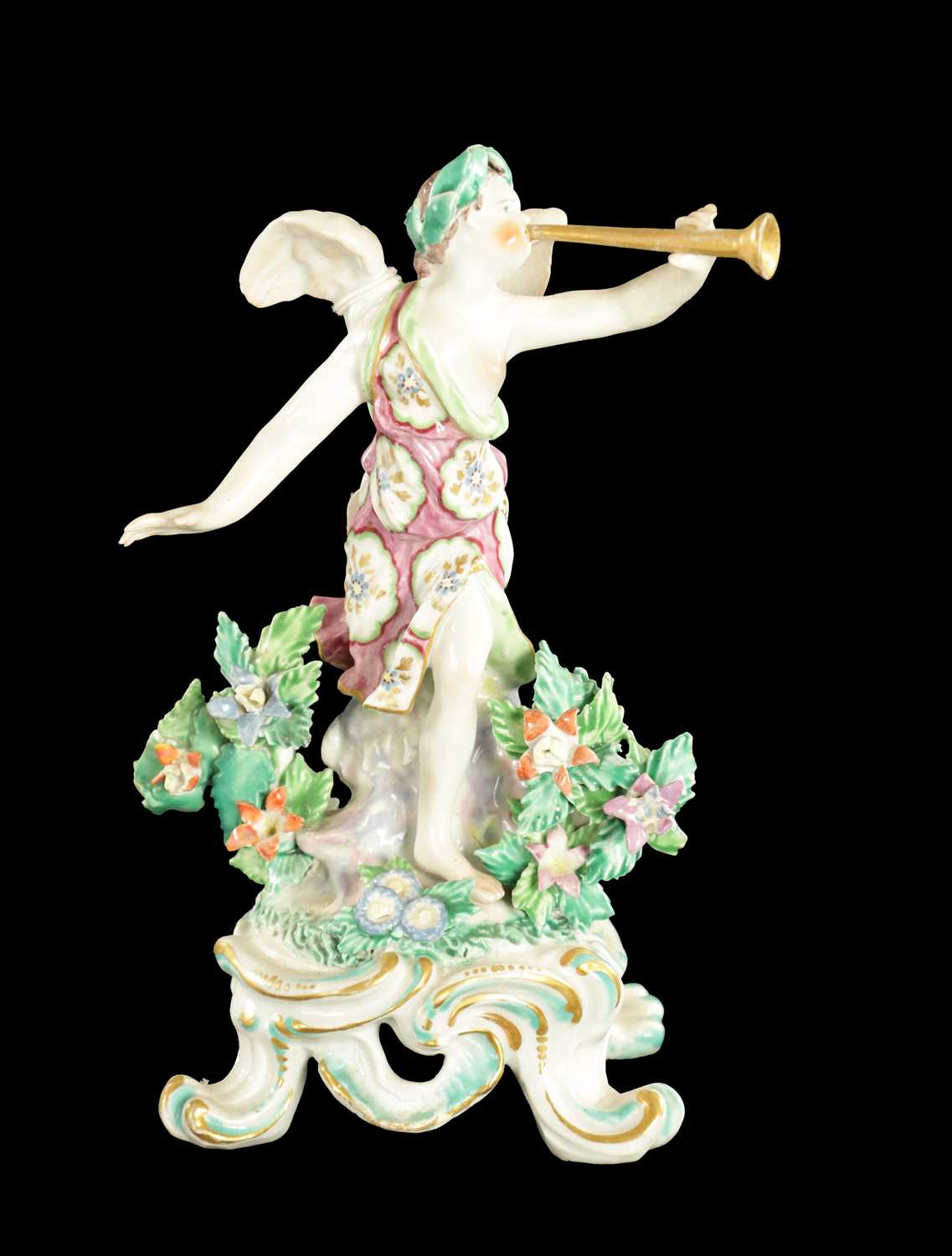 Lot 77 - A MID 18TH CENTURY BOW PORCELAIN FIGURE