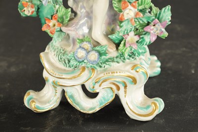 Lot 77 - A MID 18TH CENTURY BOW PORCELAIN FIGURE