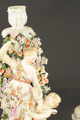 Lot 32 - TWO MID 18TH CENTURY DERBY PORCELAIN FIGURE GROUPS
