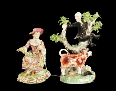 Lot 24 - A MID 19TH CENTURY MINTON PORCELAIN FIGURE OF A GIRL