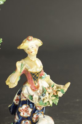 Lot 66 - A MID 18TH CENTURY BOW PORCELAIN BOCAGE FIGURE OF A NEW DANCER