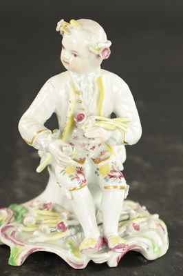 Lot 102 - A MID 18TH CENTURY DERBY PORCELAIN FIGURE