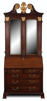 Lot 892 - AN IMPRESSIVE FIGURED MAHOGANY MID 18TH...