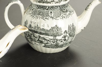 Lot 217 - A COLLECTION OF FIVE EARLY 19TH CENTURY TEAPOTS