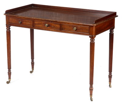 Lot 894 - A LATE REGENCY MAHOGANY GILLOWS STYLE DRESSING...