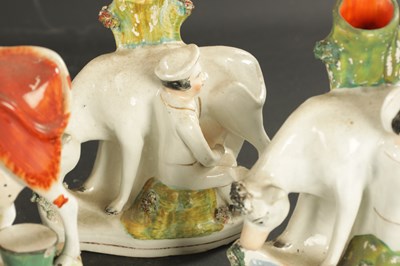 Lot 142 - VARIOUS LATE 19TH CENTURY STAFFORDSHIRE COW GROUPS