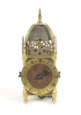 Lot 1011 - A RARE LATE 17TH CENTURY MINIATURE ENGLISH LANTERN CLOCK