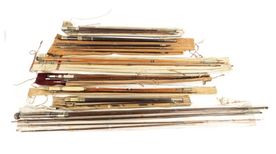 Lot 616 - A COLLECTION OF SEVEN VINTAGE FLY RODS