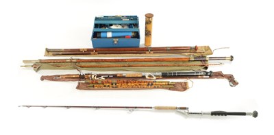 Lot 593 - A COLLECTION OF VINTAGE FISHING ITEMS