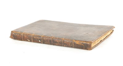 Lot 574 - A RARE 17TH CENTURY LEATHER BOUND BOOK