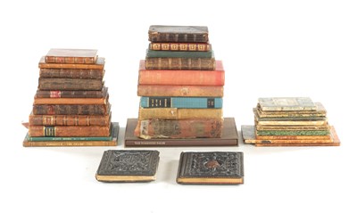 Lot 577 - A COLLECTION OF THIRTY-THREE 19TH CENTURY LEATHER BOUND BOOKS AND MAPS RELATING TO YORKSHIRE