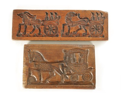 Lot 1169 - TWO 18TH CENTURY GINGERBREAD MOULDS