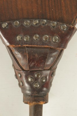 Lot 1177 - A LATE 19TH CENTURY CARVED FIRE BELLOWS