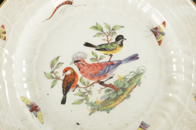 Lot 390 - TWO LATE 19TH CENTURY MEISSEN PORCELAIN PLATES