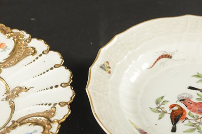 Lot 390 - TWO LATE 19TH CENTURY MEISSEN PORCELAIN PLATES