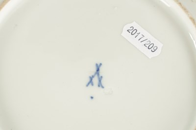 Lot 390 - TWO LATE 19TH CENTURY MEISSEN PORCELAIN PLATES