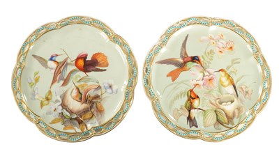 Lot 286 - A PAIR OF LATE 19TH CENTURY MINTON PIERCED PLATES