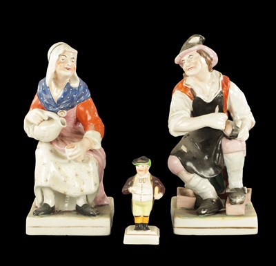 Lot 265 - A PAIR OF STAFFORDSHIRE FIGURES CIRCA 1860 OF JOBSON & NELL