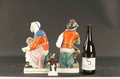 Lot 265 - A PAIR OF STAFFORDSHIRE FIGURES CIRCA 1860 OF JOBSON & NELL