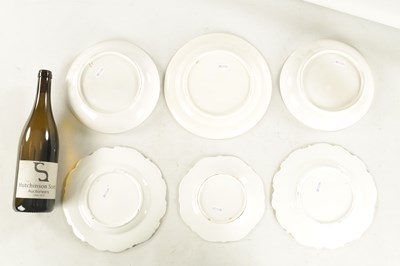 Lot 144 - A PAIR OF MID 19TH CENTURY COPELAND AND GARRET SHAPED PLATES PAINTED WITH FLOWERS AND 6 OTHERS