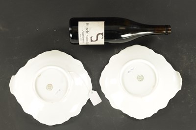 Lot 144 - A PAIR OF MID 19TH CENTURY COPELAND AND GARRET SHAPED PLATES PAINTED WITH FLOWERS AND 6 OTHERS