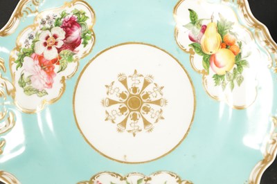 Lot 144 - A PAIR OF MID 19TH CENTURY COPELAND AND GARRET SHAPED PLATES PAINTED WITH FLOWERS AND 6 OTHERS