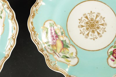 Lot 144 - A PAIR OF MID 19TH CENTURY COPELAND AND GARRET SHAPED PLATES PAINTED WITH FLOWERS AND 6 OTHERS