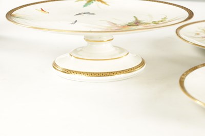 Lot 261 - A ENGLISH PORCELAIN PART DESSERT SERVICE CIRCA 1870