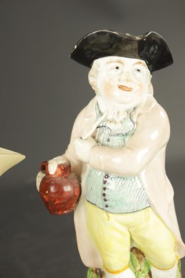 Lot 126 - TWO STAFFORDSHIRE TOBY JUBS CIRCA 1830