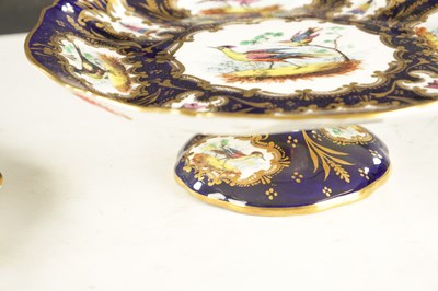 Lot 214 - A 19TH CENTURY STAFFORDSHIRE PORCELAIN DESSERT SERVICE CIRCA 1850