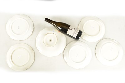 Lot 214 - A 19TH CENTURY STAFFORDSHIRE PORCELAIN DESSERT SERVICE CIRCA 1850