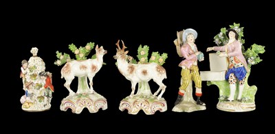 Lot 300 - A COLLECTION OF FIVE LATE 19TH CENTURY CONTINENTAL PORCELAIN