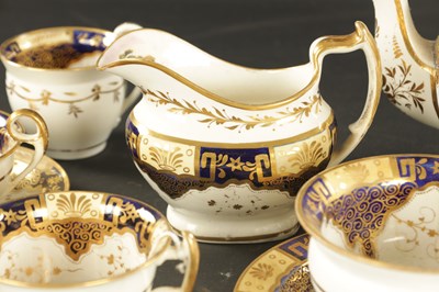 Lot 60 - AN ENGLISH PORCELAIN PART TEA SET CIRCA 1830