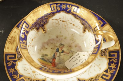 Lot 60 - AN ENGLISH PORCELAIN PART TEA SET CIRCA 1830